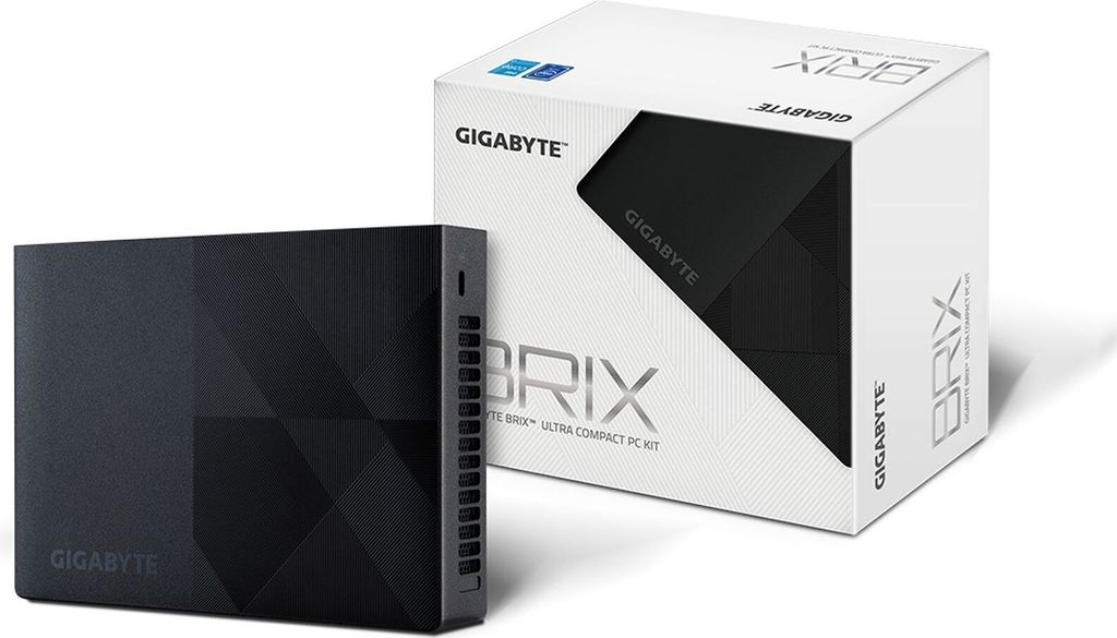 Gigabyte BRIX GB-BNI3-N305 (rev. 1.0) - Barebone - Mini PC - 1 x Core i3 N305 - RAM 0GB - UHD Graphics 1250 - Wi-Fi 6,