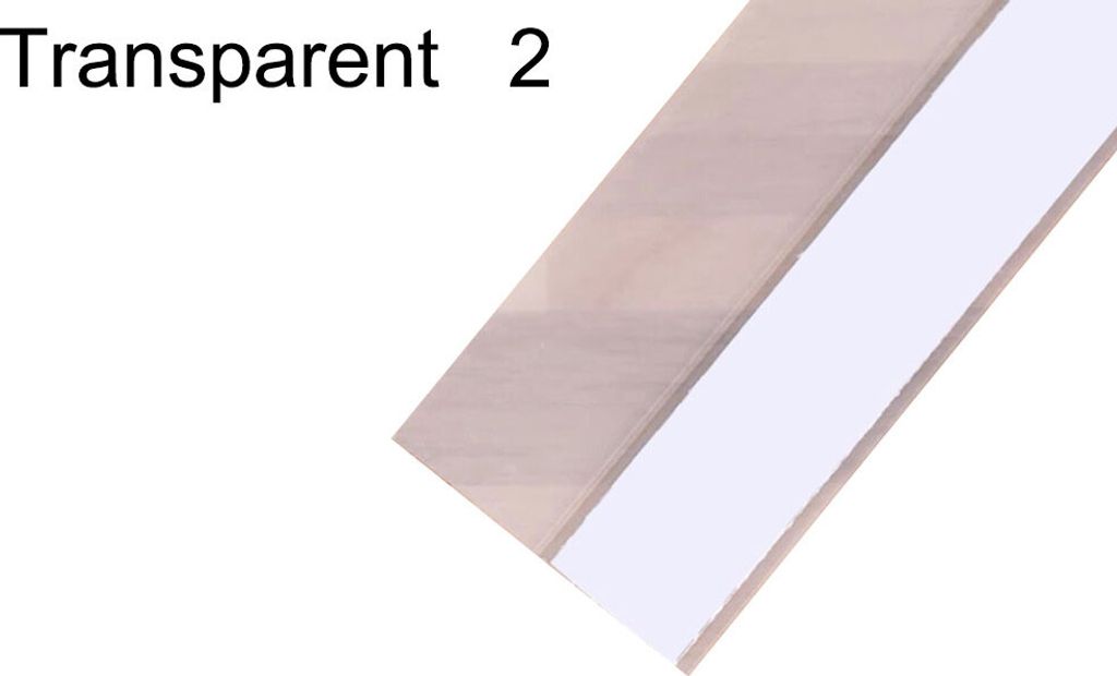 5m Silikon Selbstklebender Fenster Dichtungsband Türkantengeräuschisolierung Streifen-2 Transparent
