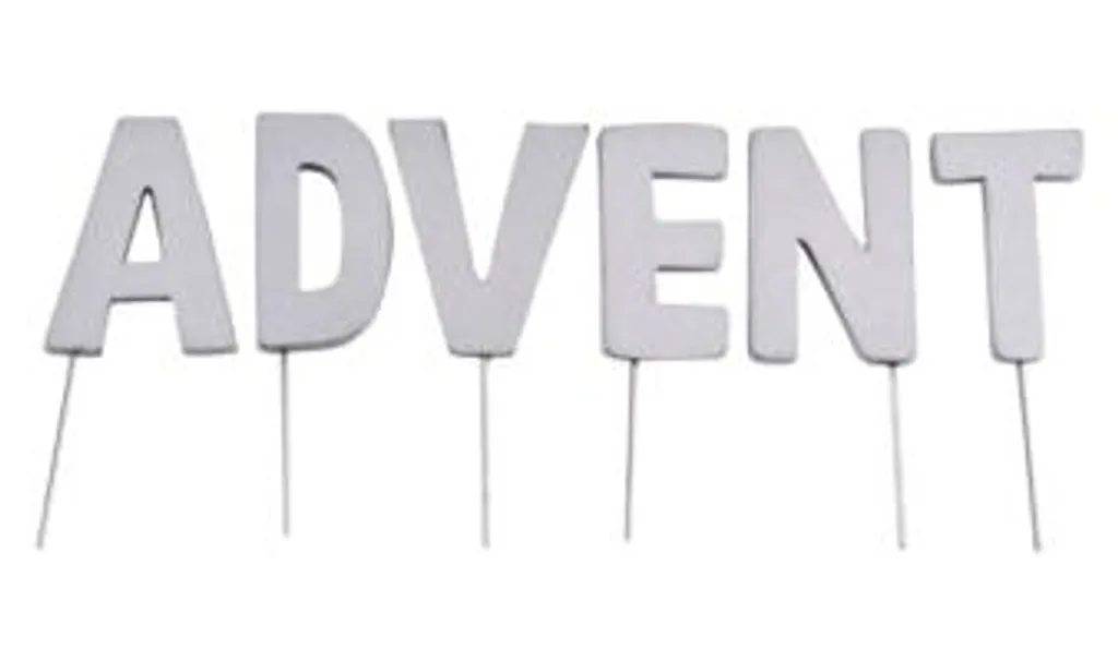 Lettres décoratives de Noël argent 5 cm pour personnaliser votre Avent