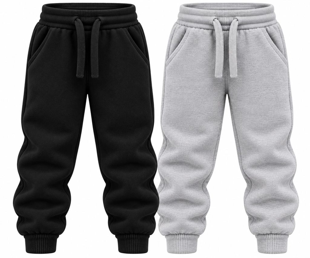 Weichers 2er Set Kinder Jogginghose gefüttert Fleece Jungen Produktbild 