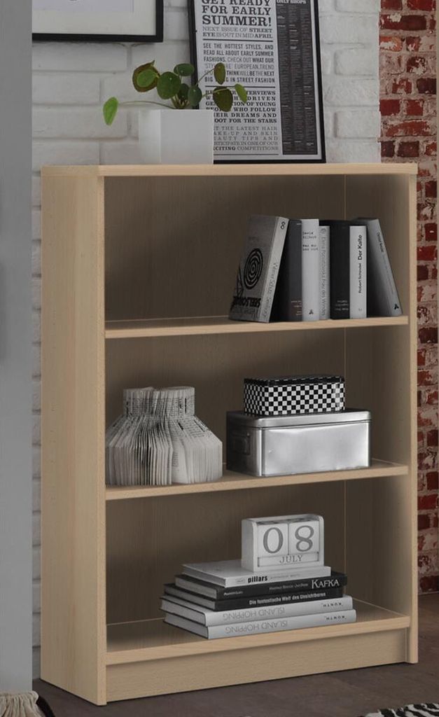 Regal Standregal Bücherregal Dekoregal Holzregal Beistellregal Büro "Olli IV" Buche