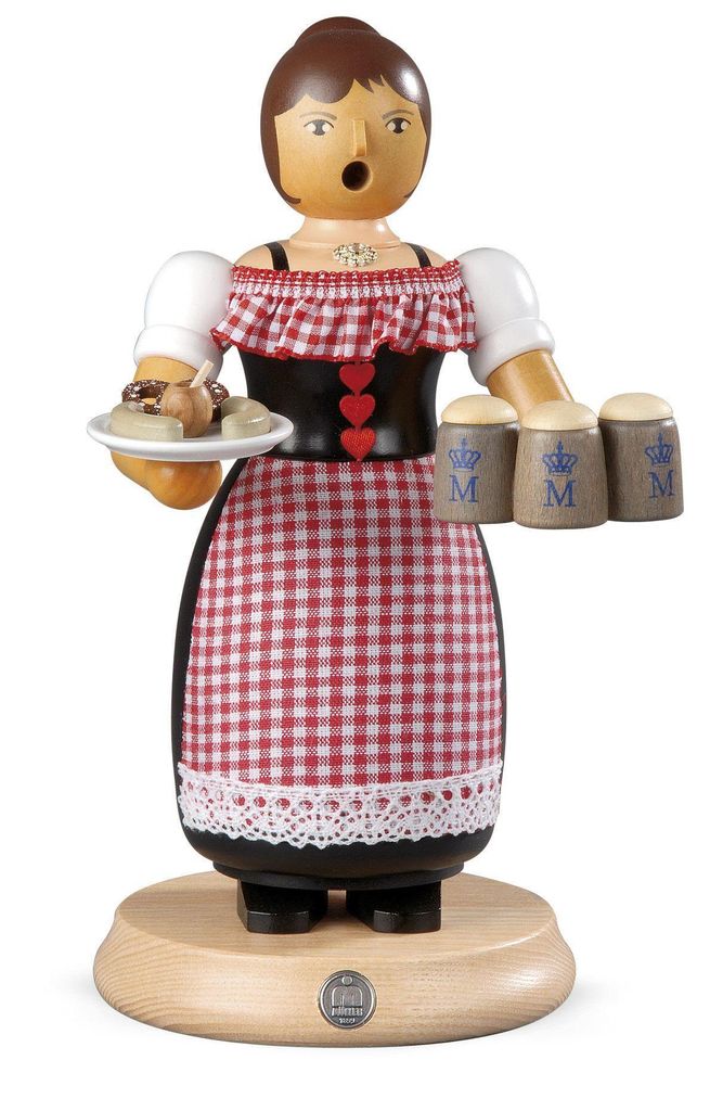 Kellnerin (24cm) Räuchermann von Müller Kleinkunst