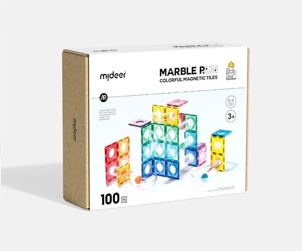 Mideer Farebná magnetická guličková dráha 100ks Obrázok produktu 