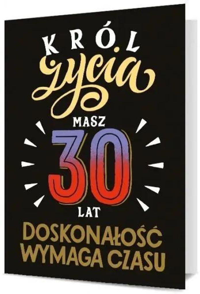Geburtstagskarte „30“ für Männer K. B6-1898 – Pan Dragon