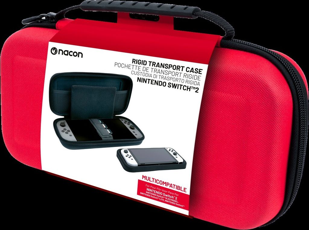 BIGBEN Nintendo Switch 2 Tasche Classic, Größe L, Farbe:Rot Produktbild 
