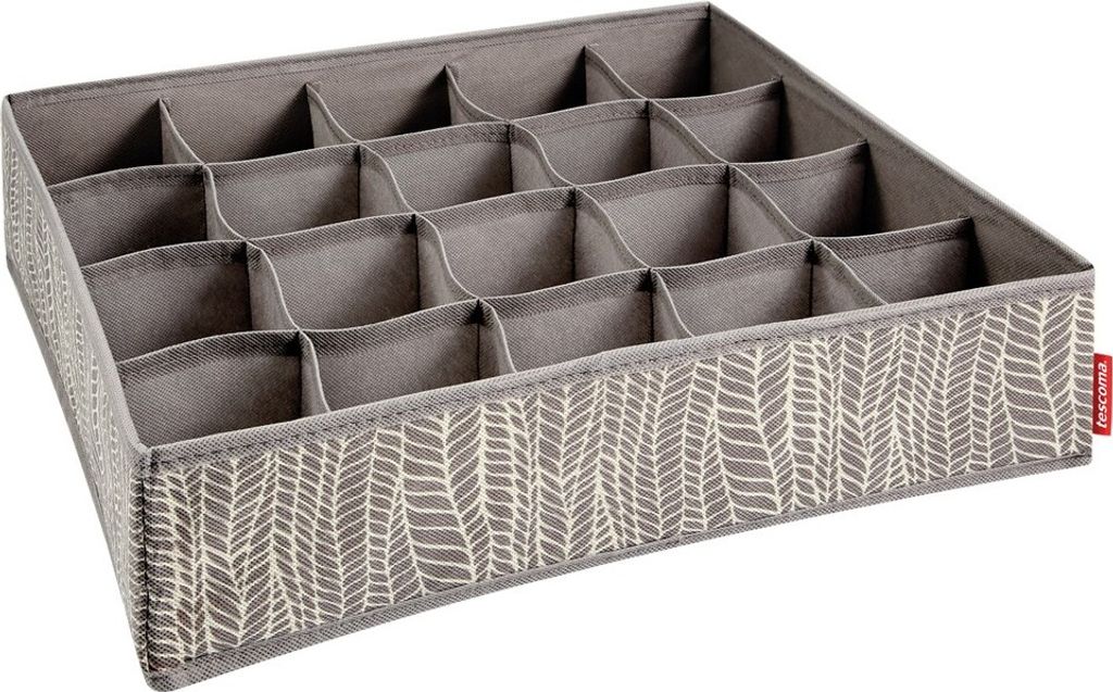 Organizer für Socken und Unterwäsche FANCY HOME 40 x 35 x 10 cm, cappuccino