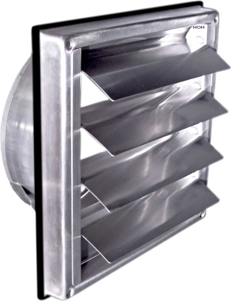 Edelstahl Überdruck Abluftgitter LG-5015 Inox DIN 150 Produktbild 