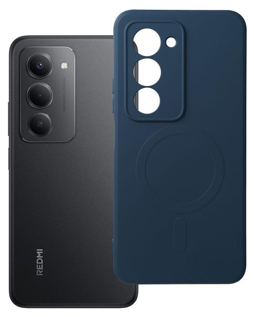 Case passend für Xiaomi Redmi 15 4G / 5G (171,1mm) Silicone Mag Cover kompatibel mit MagSafe blue