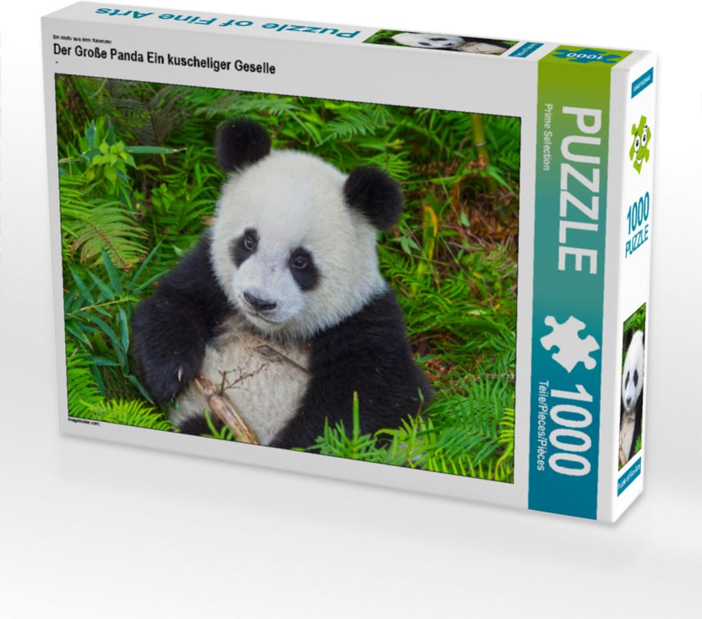 CALVENDO Puzzle Ein Motiv aus dem Kalender Der Große Panda Ein kuscheliger Geselle | 1000 Teile Lege-Größe 64x48cm Foto-Puzzle für glückliche ...