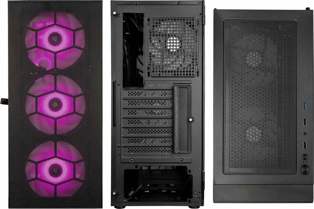 Boîtier Gaming Kolink Observatory HF Mesh Noir - Idéal PC High-End - 4