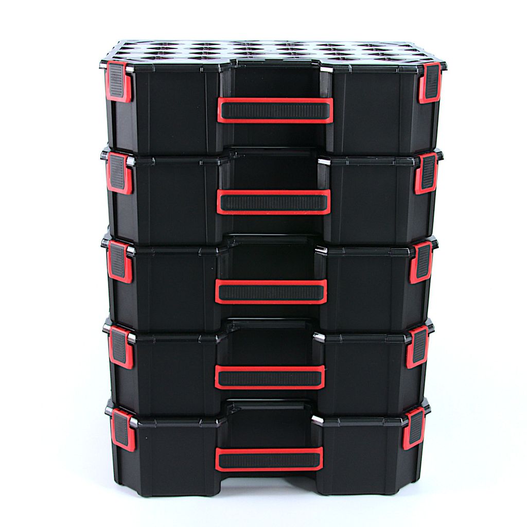 Sortimentskasten Kunststoff Sortimentsbox NORP14 Rot Sortierbox 