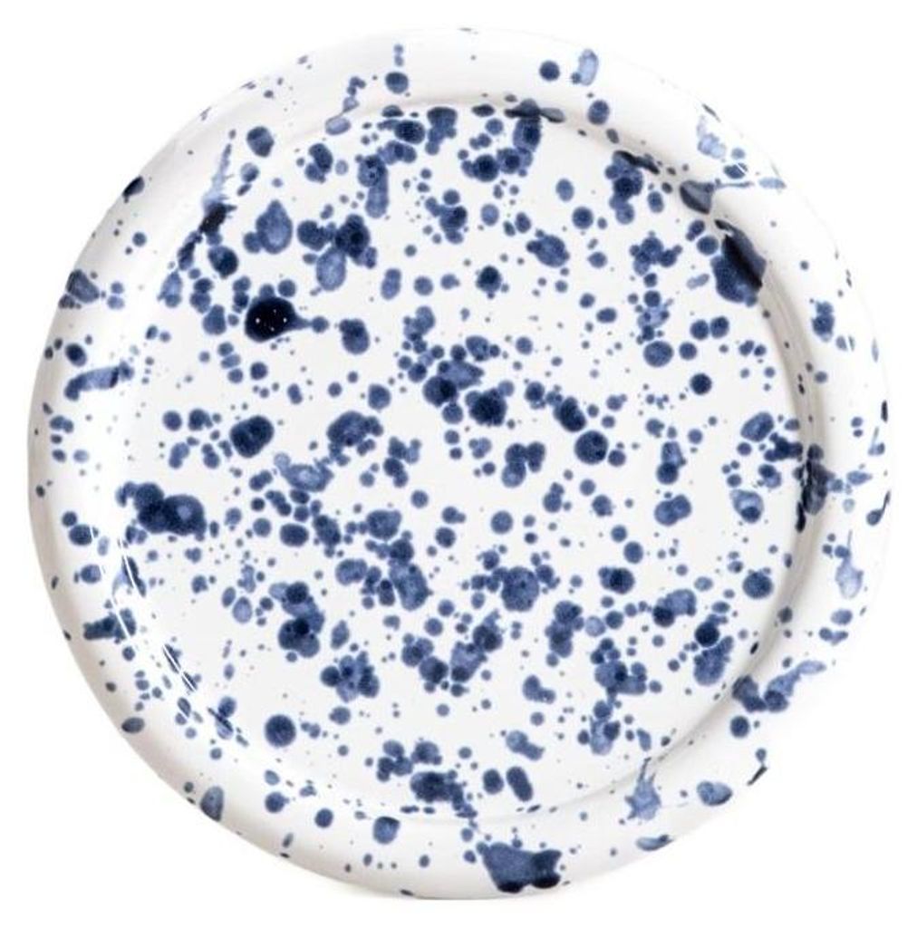 HOMLA WILORA Dessertteller gepunktet navy blau 21 cm Produktbild 