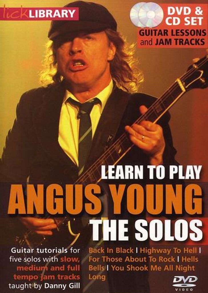 Learn to play Angus Young - the SolosDVD-Video + CD