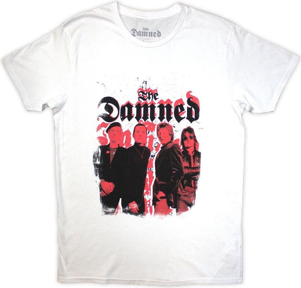 The Damned - T-Shirt Logo-Muster für Herren/Damen Uni RO13379 (XL) (Weiß)