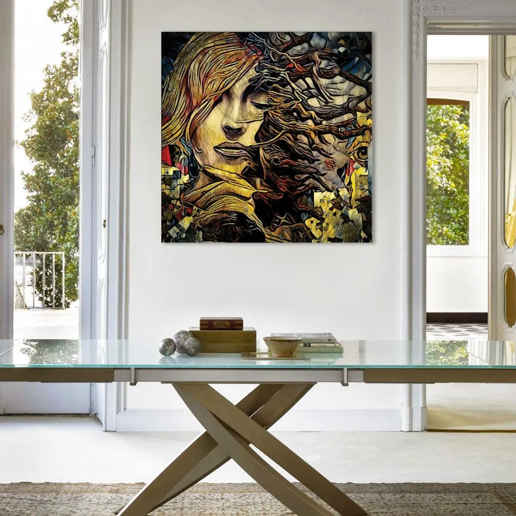 Offerta Quadro Moderno ABSTRACT 1101 80x80 cm Telaio Legno Canvas - 2