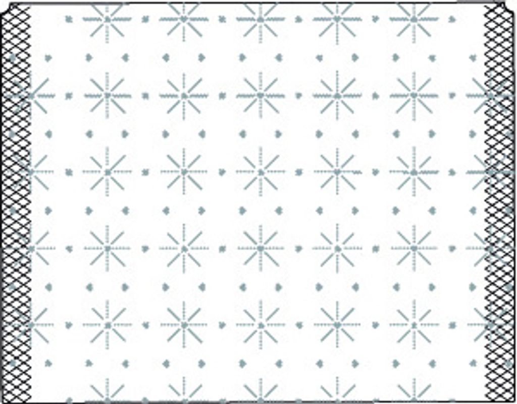 Eierwärmer aus Tissue weiß Sterne Prägung, 105 x 82 mm, 150 Stück - Mank