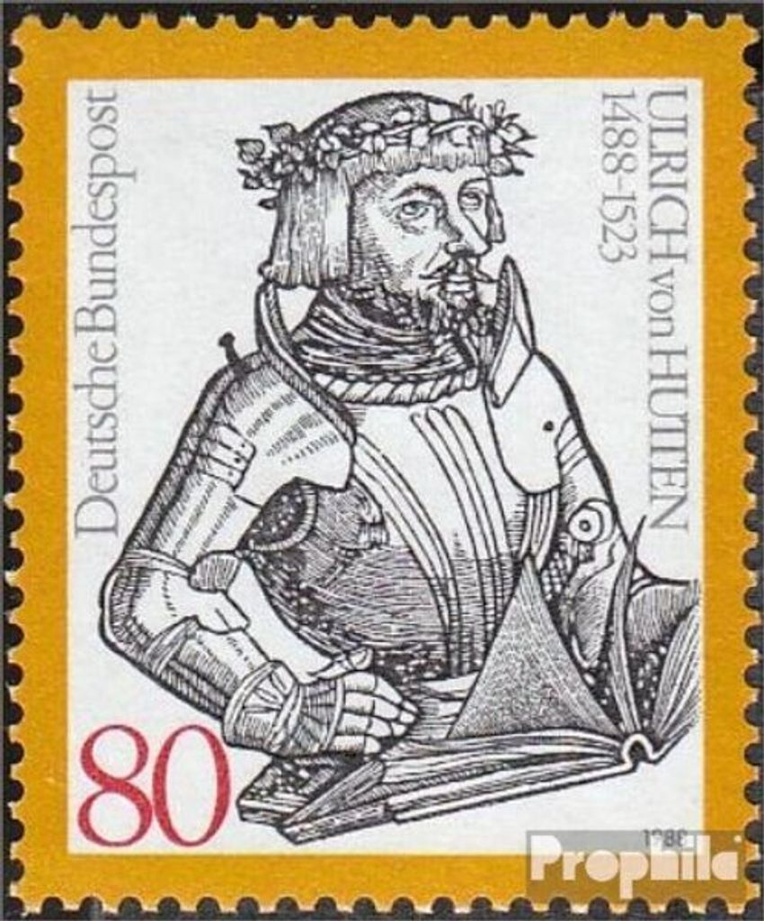 Briefmarken BRD (BR.Deutschland) 1988 Mi 1364 (kompl.Ausgabe) postfrisch 500.Geburtstag von Ulrich von Hutten