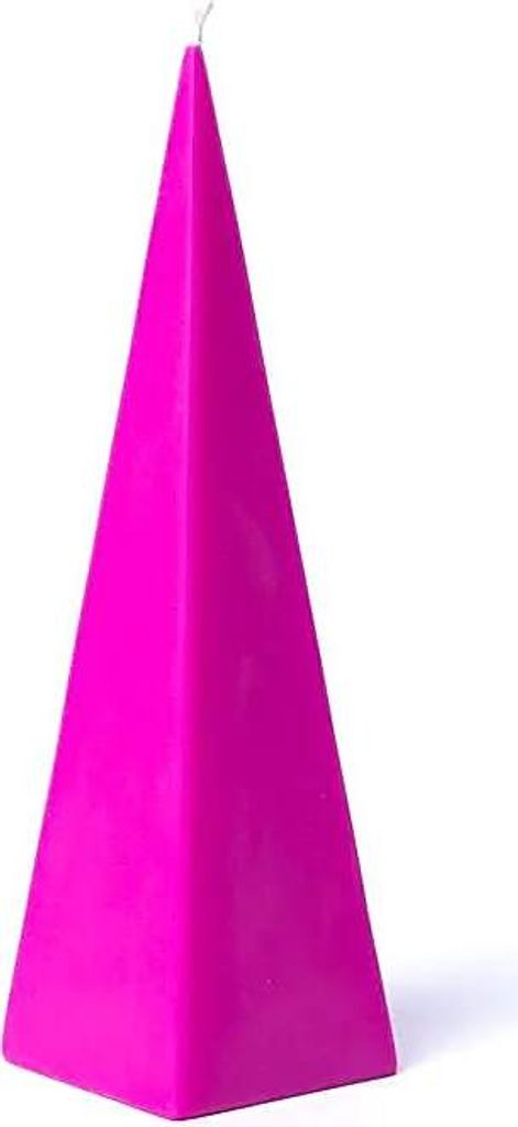Pyramidenkerze magenta unparfümiert -- 21x6cm online bestellen