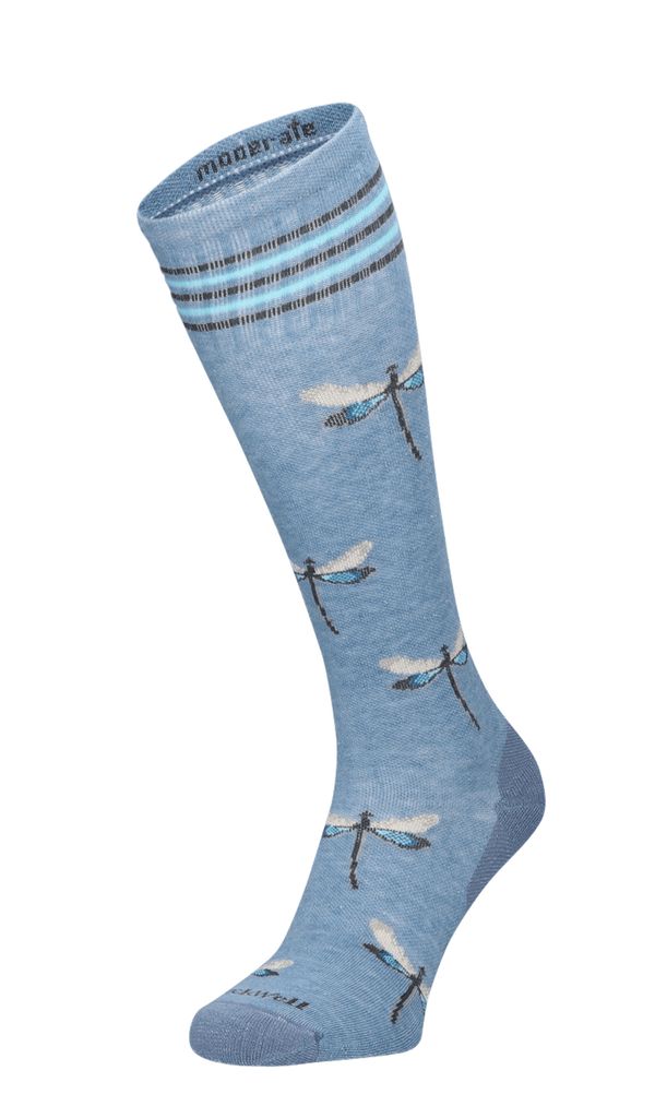 Sockwell Dragonfly Damen Kompressionsstrümpfe 15-20 mmHg Bluestone Shimmer Größe 35-38