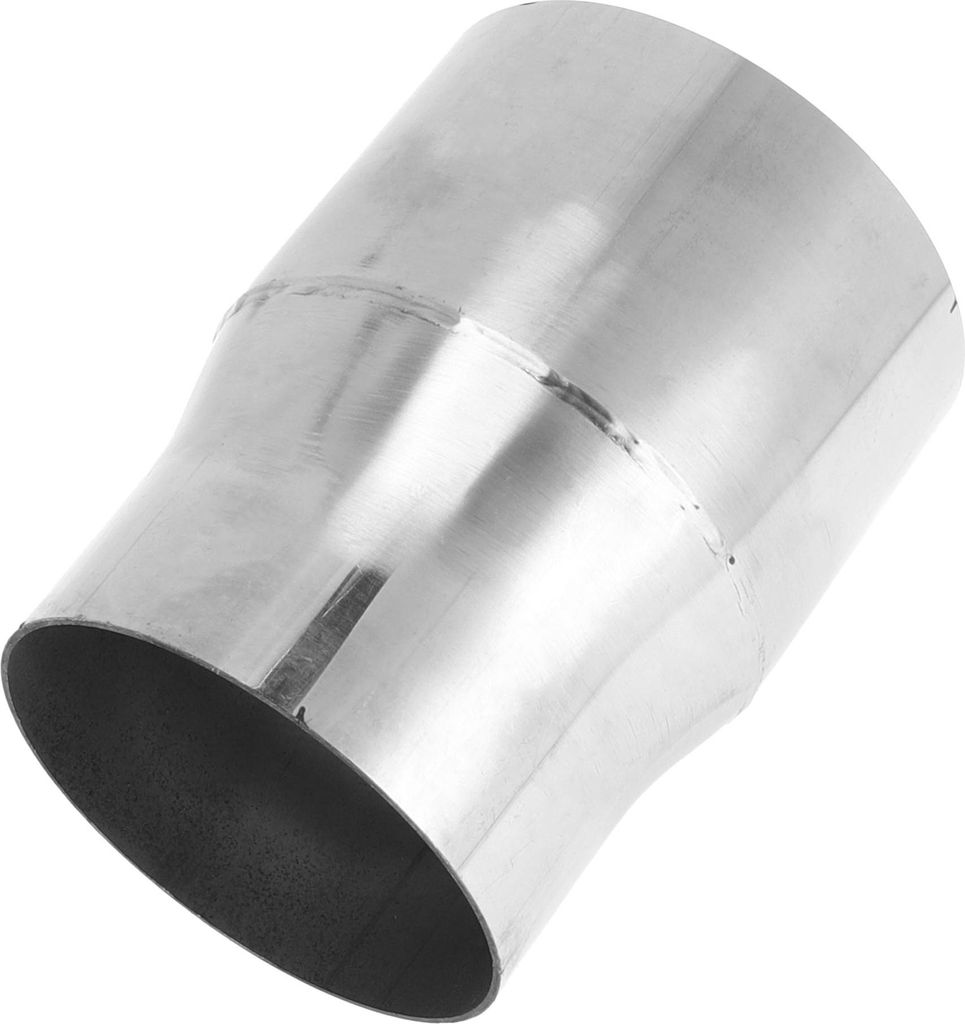 Mandrel Auspuffrohradapter Konzentrischer Reduzierer Auto Auspuffrohrrohrleitung Adapter 3,5" OD auf 4" OD 5" Länge 201 Edelstahl Silberton