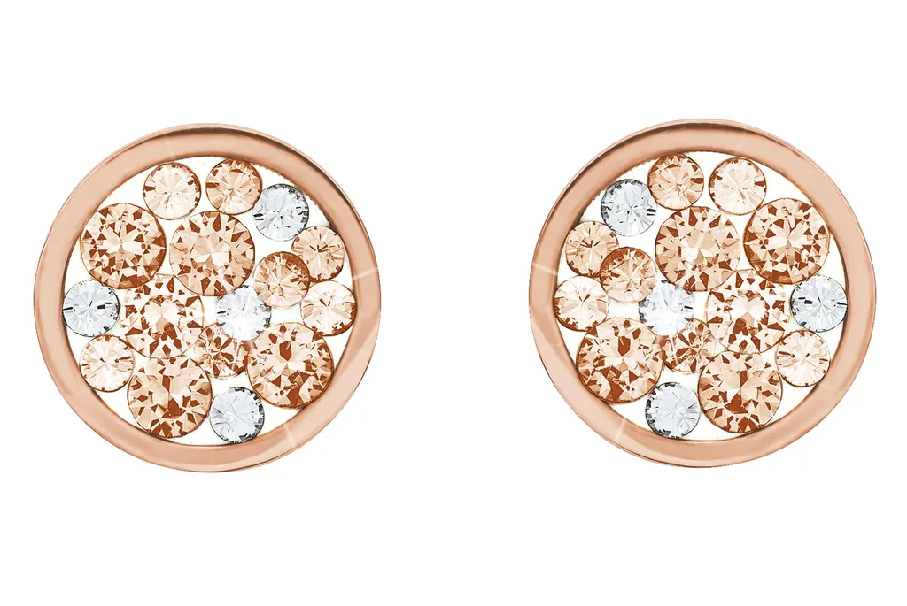 Boucles d'oreilles créoles roses en acier s.Oliver 2020330 pour femmes