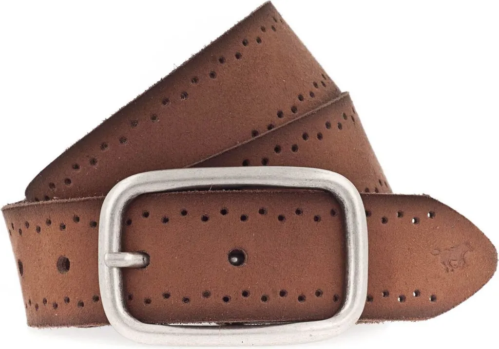 Cintura MUSTANG Donna Cognac Marrone 100cm Pelle 35mm | Must-Have Moda