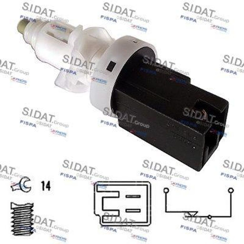 SIDAT Bremslichtschalter 5.140033A2 für FIAT PUNTO (188) mechanisch