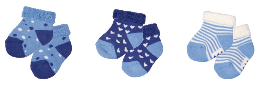 Coppenrath Verlag GmbH & Co.KG Babysöckchen, hellblau - BabyGlück (3 Paar), one size Sonstige