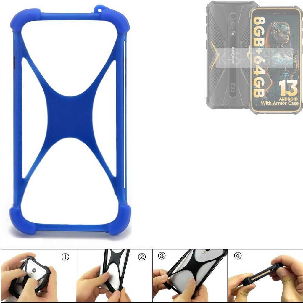 K-S-Trade Handy Hülle kompatibel mit Ulefone Armor X12 Pro Silikon Schutzhülle Cover Case Bumper Silikoncase TPU Softcase Schutz Hülle Smartphone