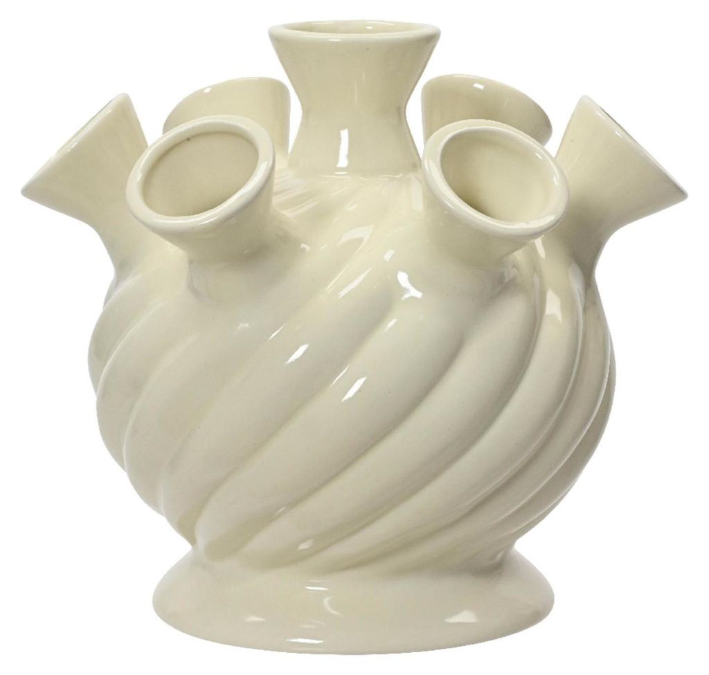 OttoSimon Vase Porzellan weiß 18 cm Dekoration Blumenvasen