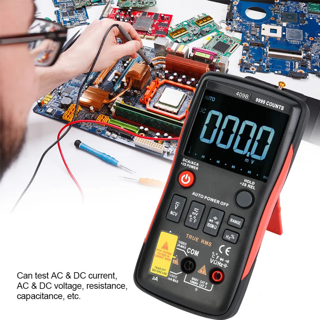 Multimètre Numérique RM409B Solution pour Tester les Pannes de Tension LCD