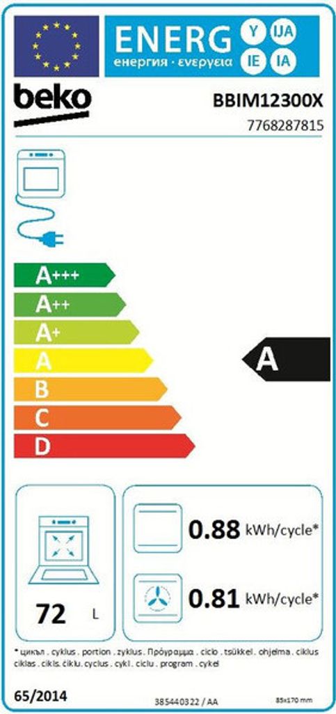Beko BBSM12340X, Zonen-Induktionskochfeld, 4 Zone(n), Glas, Produktbild 