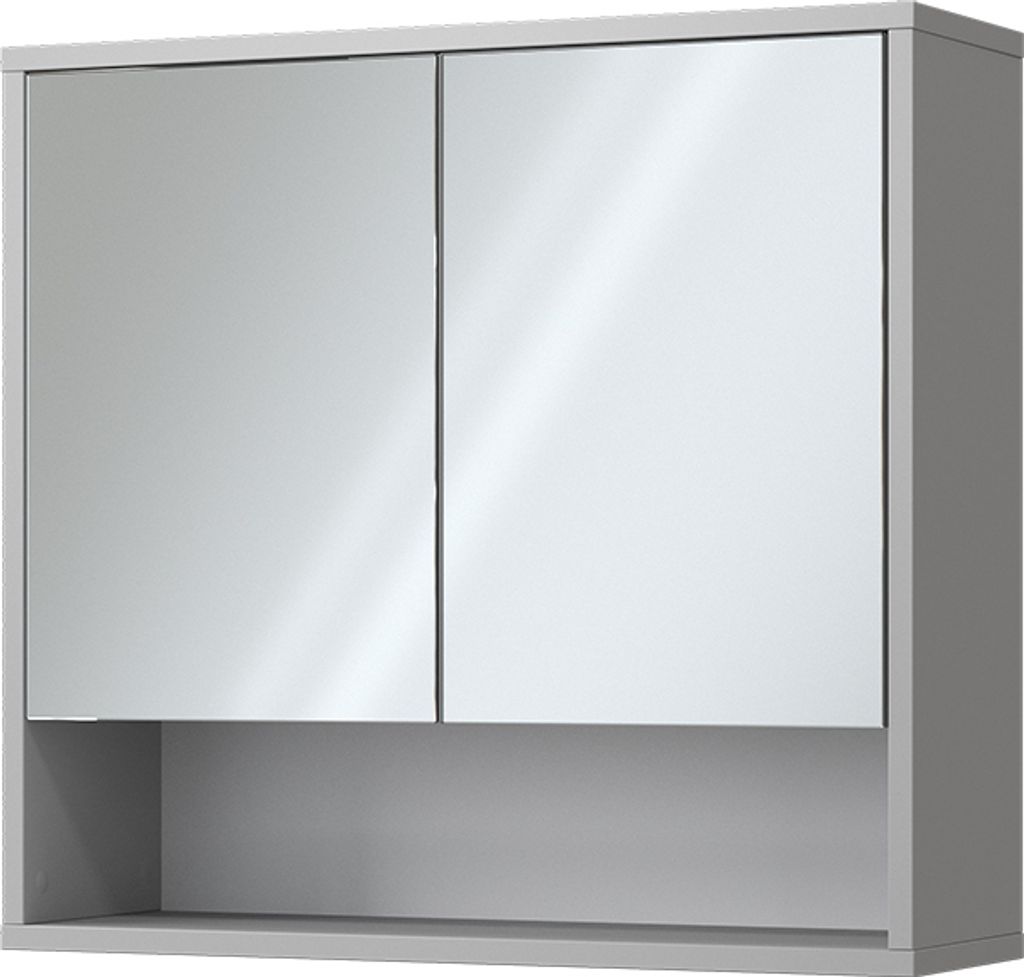 Koupelnová zrcadlová skříňka Vicco Eliza Šedá 70 x 65 cm se Obrázek produktu 