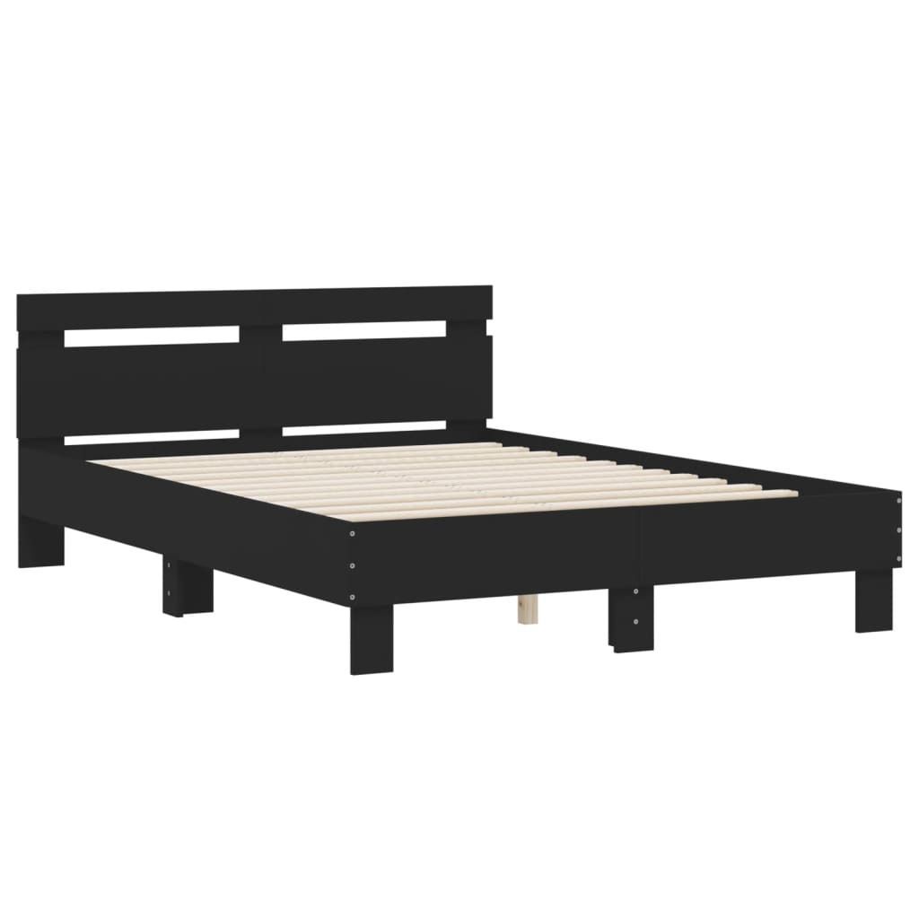 "2026 MODERNE"Bettgestell/Doppelbett ️Hochwertiges - Polsterbett Erwachsene/r /Kind - mit Kopfteil - Schwarz 120x190cm Holzwerkstoff - Klassische...