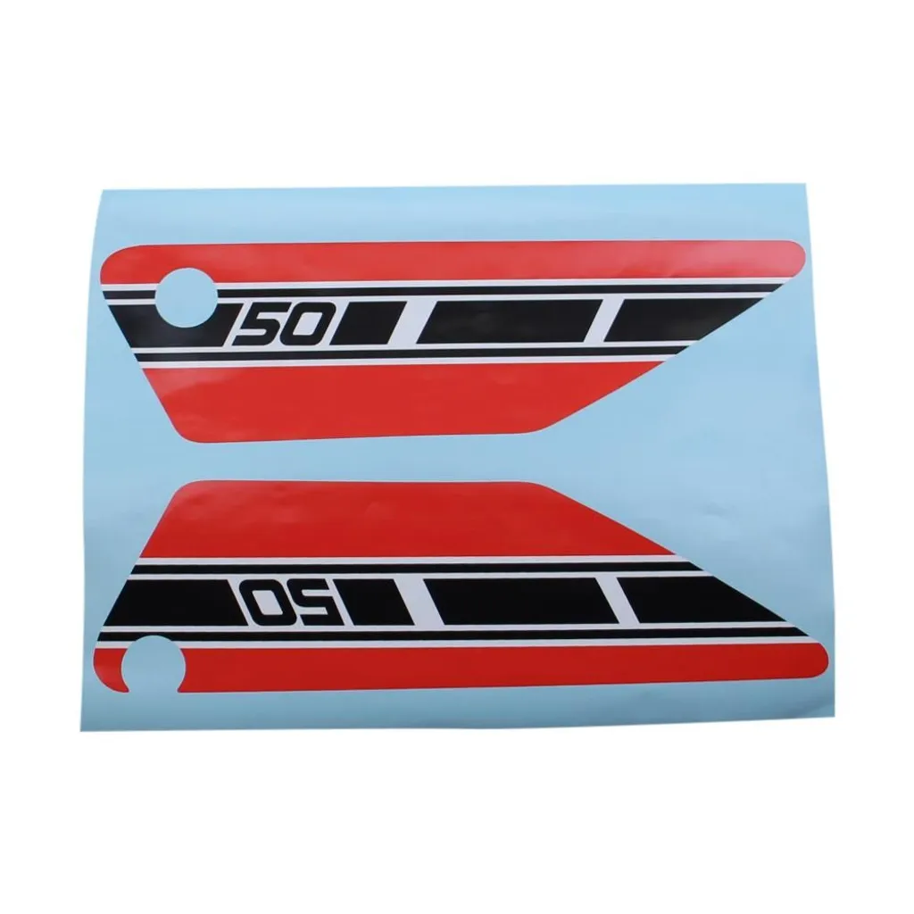 Autocollant rouge Yamaha FS1 1977 - Kit déco origine pour restauration