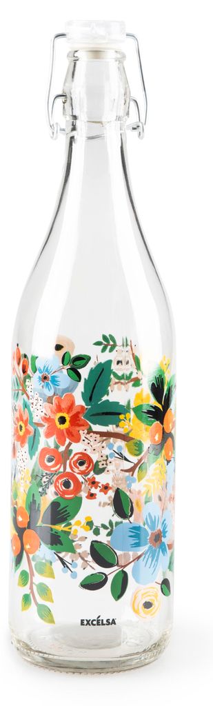 Excelsa glasflasche Fiori Frida 1 L bunt Produktbild 