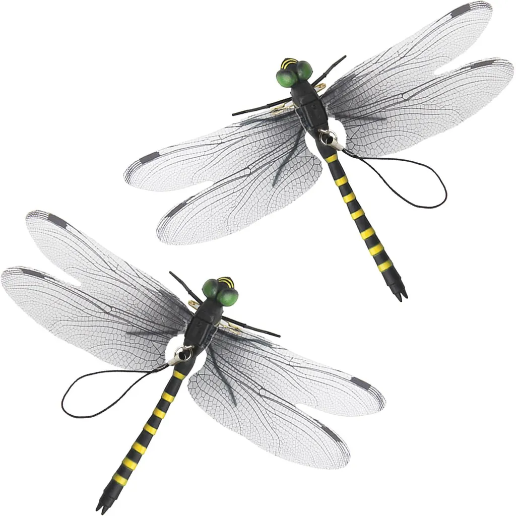 Libellules artificielles à clipser pour déco de jardin et plantes