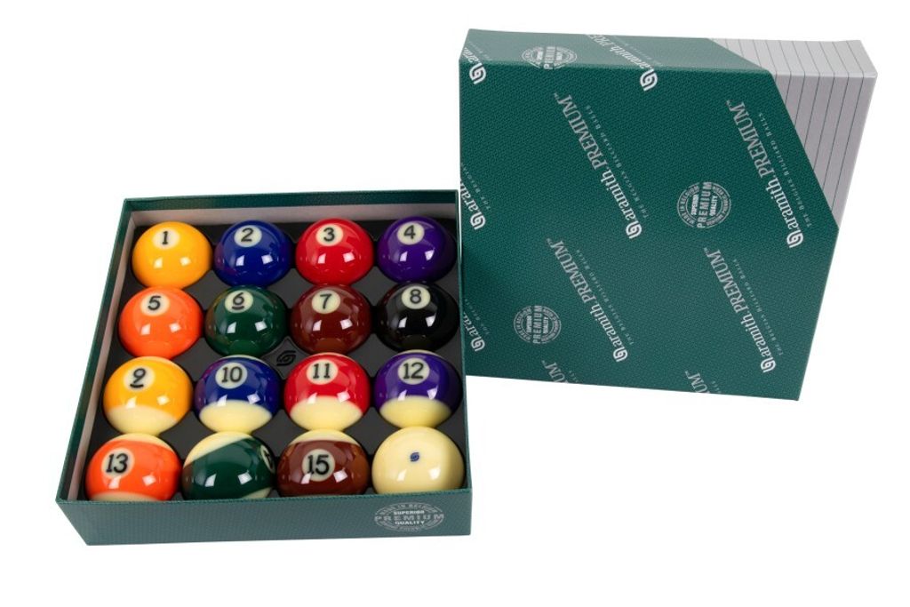 Billardkugelset, Pool, Aramith Premium, 57,2 mm