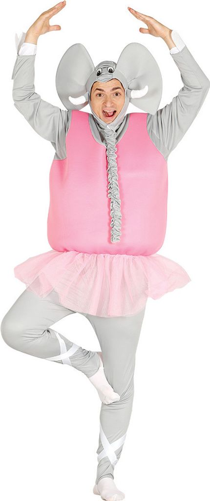 rosa Männer Elefanten Ballerina Junggesellenabschied Rock Produktbild 