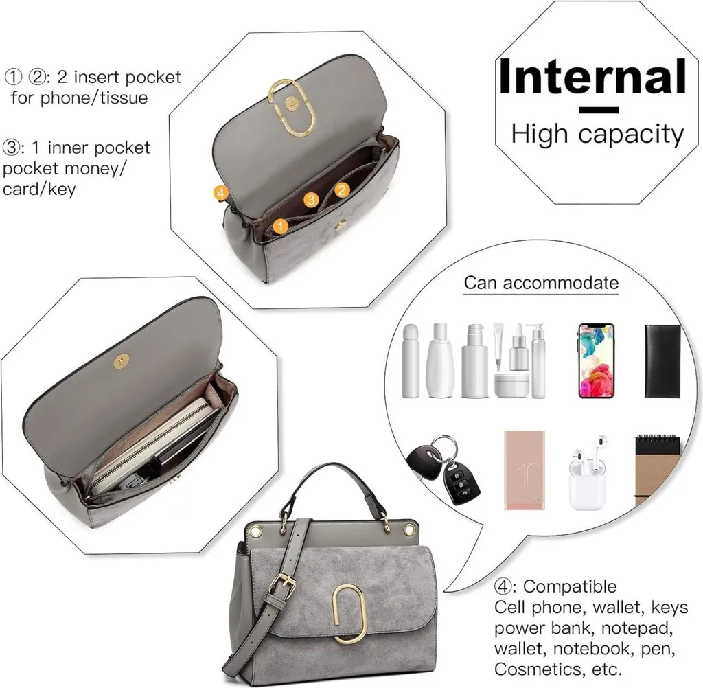 Miss Lulu Borsa Tracolla Donna Piccola e Pratica | Offerta Esclusiva - 4
