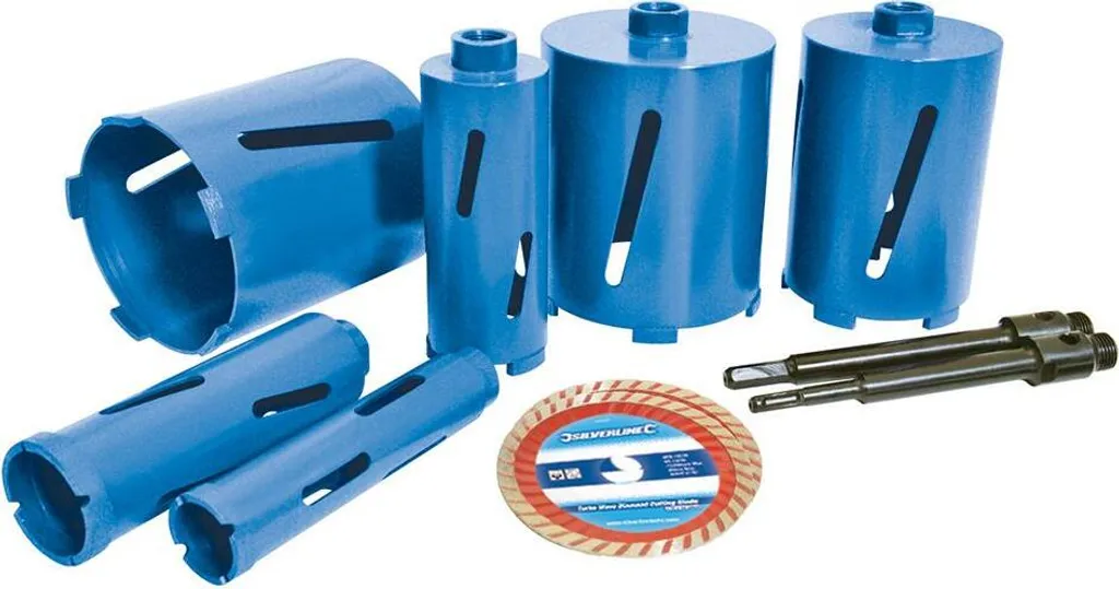 Percez Proprement vos Murs Difficiles - Set 6 Carotteuses Diamant 12 pcs