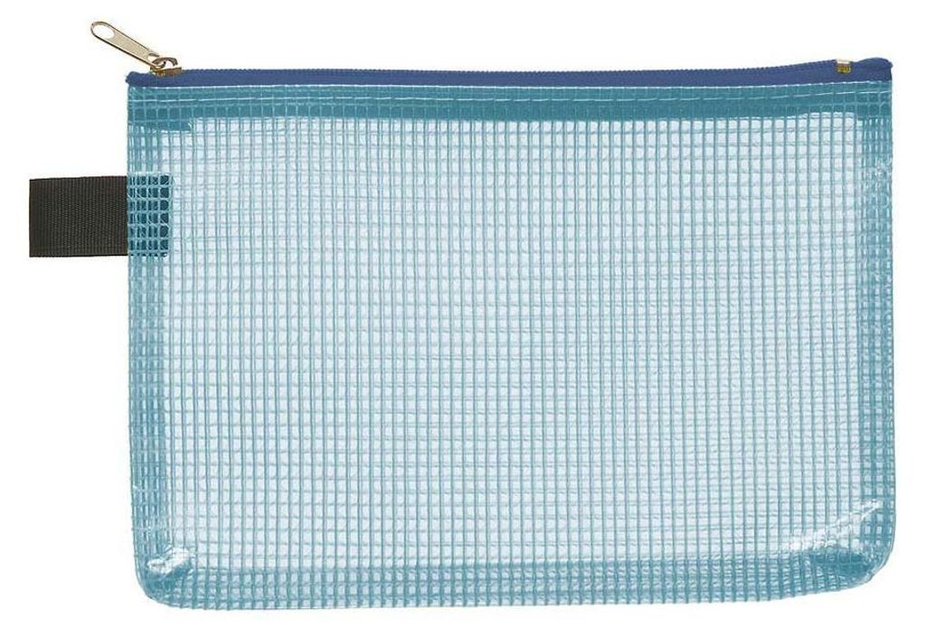 10 blaue A6-Taschen mit Reißverschluss