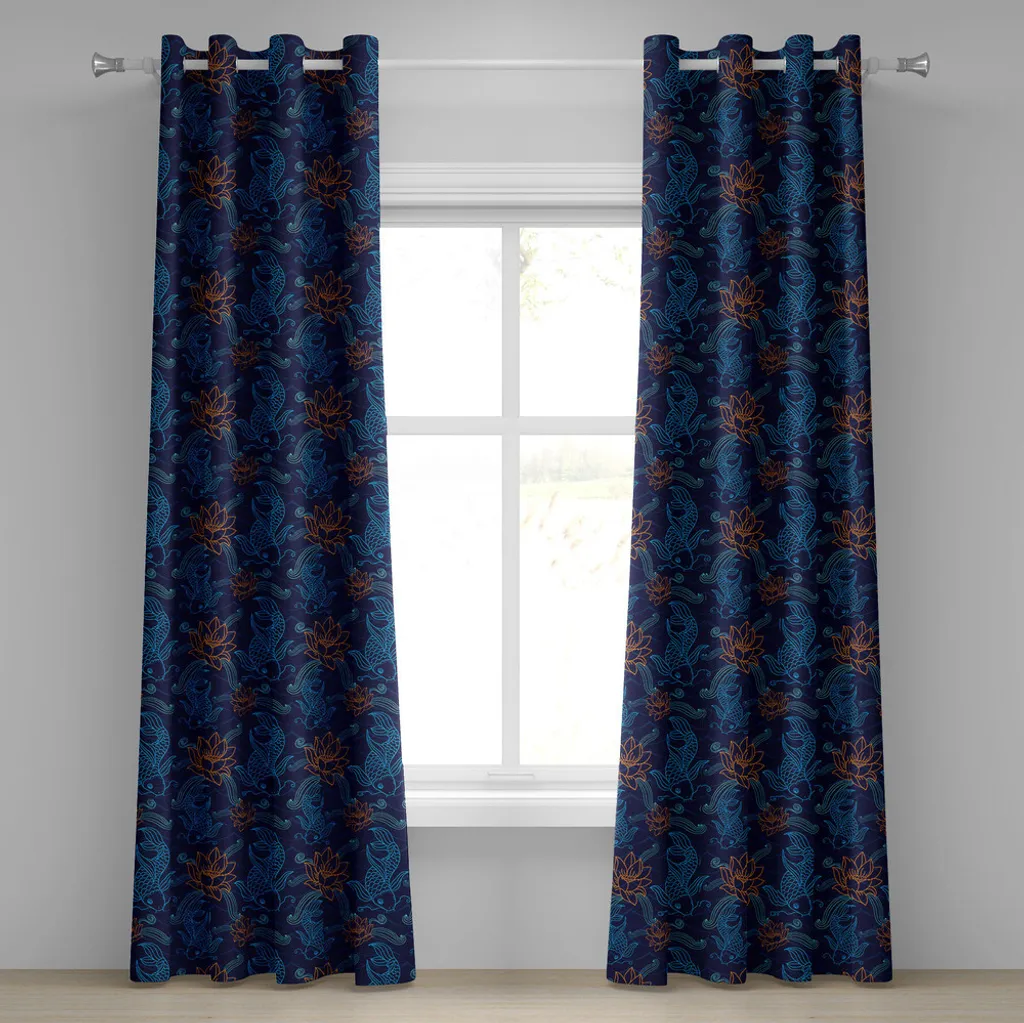 Tende Decorative Pesci Koi ABAKUHAUS 280x175 - Stampa Digitale HD