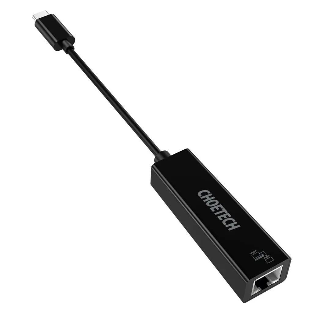 Choetech Hub Adaptateur Réseau RJ45 1000 Mbit/s USB-C pour PC (HUB-R01)
