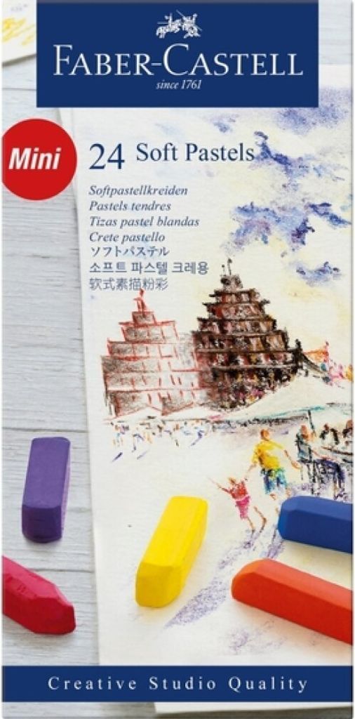 Pastel Chalk Faber Castell Half-length Pouch ? 24 pièces Image du produit 