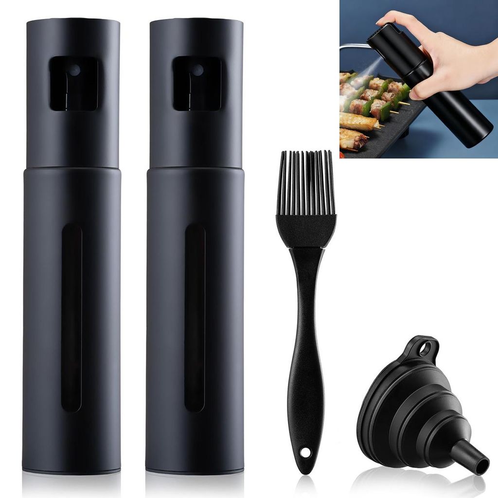 2er Set Edelstahl Ölsprüher,Essig-&Ölspender,100ml,mit Produktbild 