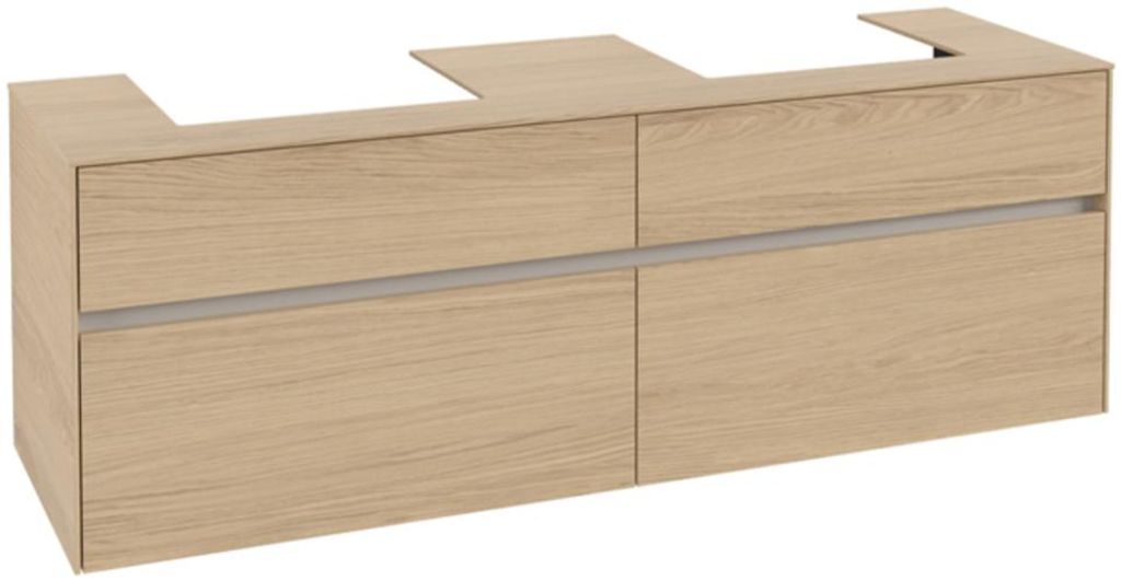 Villeroy & Boch Collaro Waschbeckenunterschrank, für 2 Waschbecken, Wandmontage, 1600x548x500mm, C02100VJ