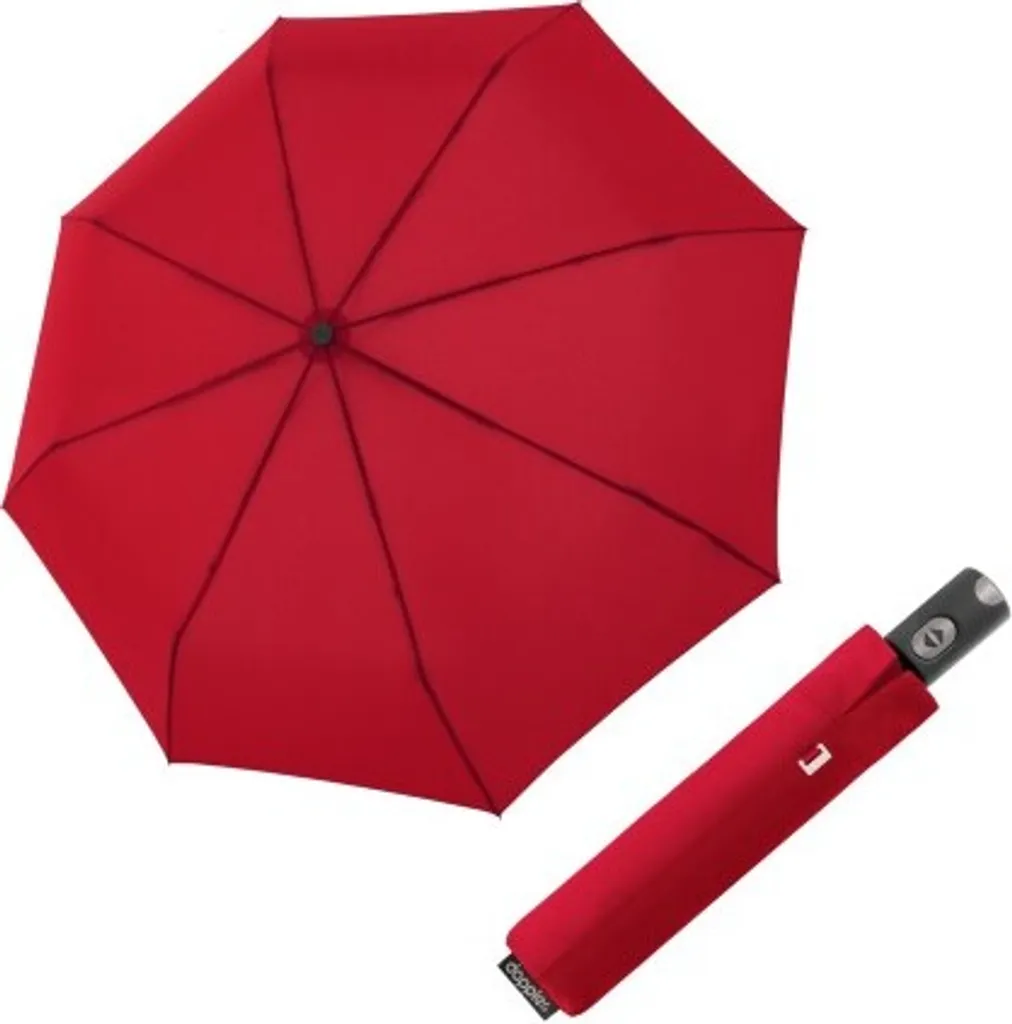 doppler ombrello tascabile ombrello Magic Carbonsteel Duomatic Uni Red rosso - 3