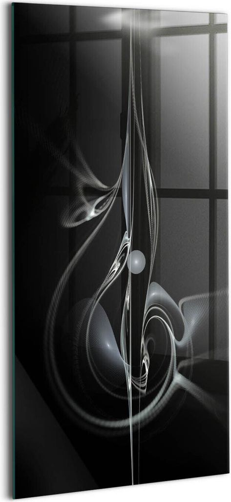 Designer Glasbild - Wandbild - Glas Bild - 70x140 cm - Moderne Abstraktion