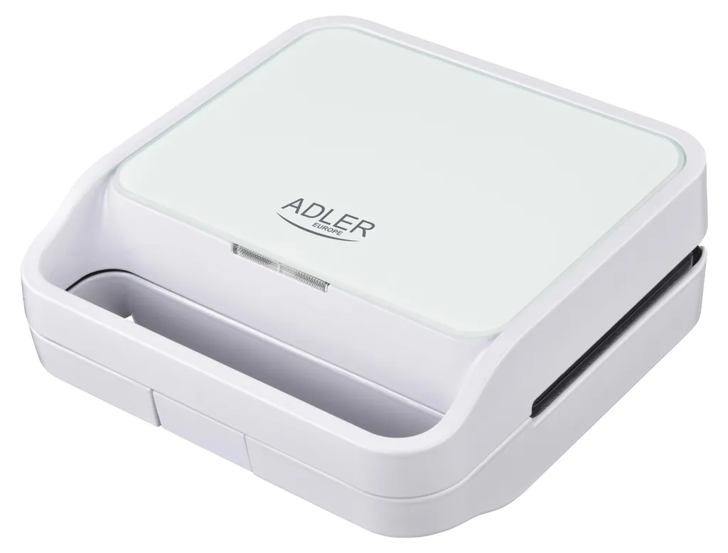 Gaufrier Électrique 1100W en Inox Adler AD 3070w Blanc pour la Cuisine